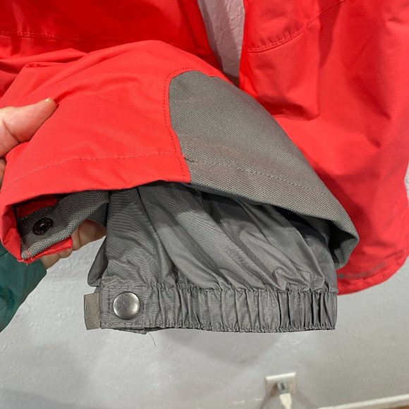 Columbia women's size small, omni heat orange/grey snow/ski pants like new. - Picture 5 of 8
